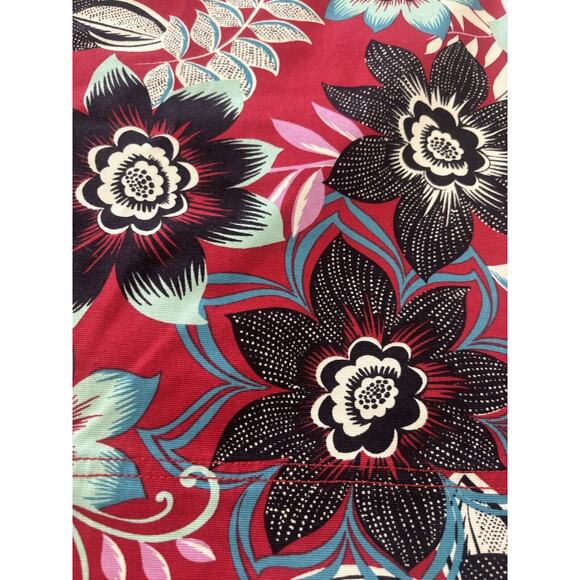 Talbots Petites 10P Red Multicolor Floral Lined Pencil Career Casual Skirt‎ - Picture 3 of 8